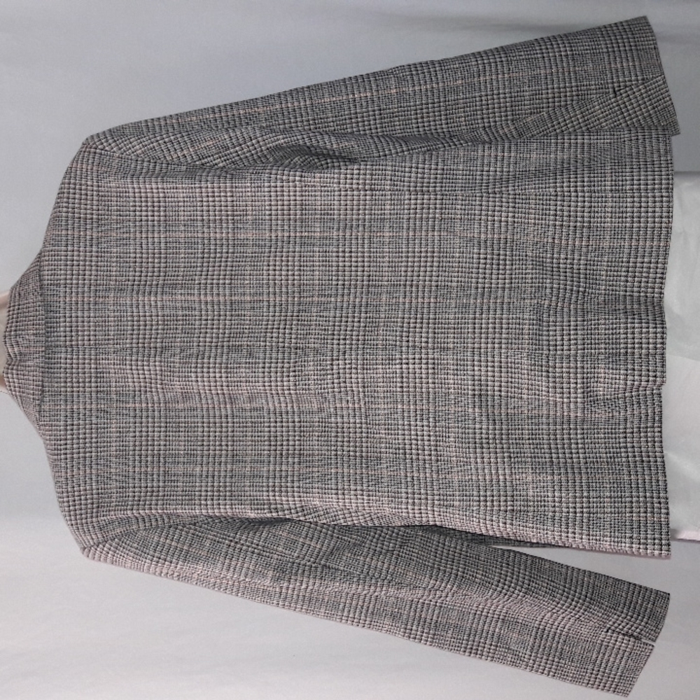 Worthington Women Plaid Jacket Size L Open Front Pockets Trendy - Picture 6 of 12
